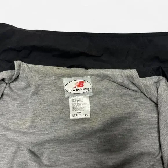 Vintage Y2K New Balance Black Full Zip Lightweight Windbreaker Jacket Men’s L - Picture 5 of 7